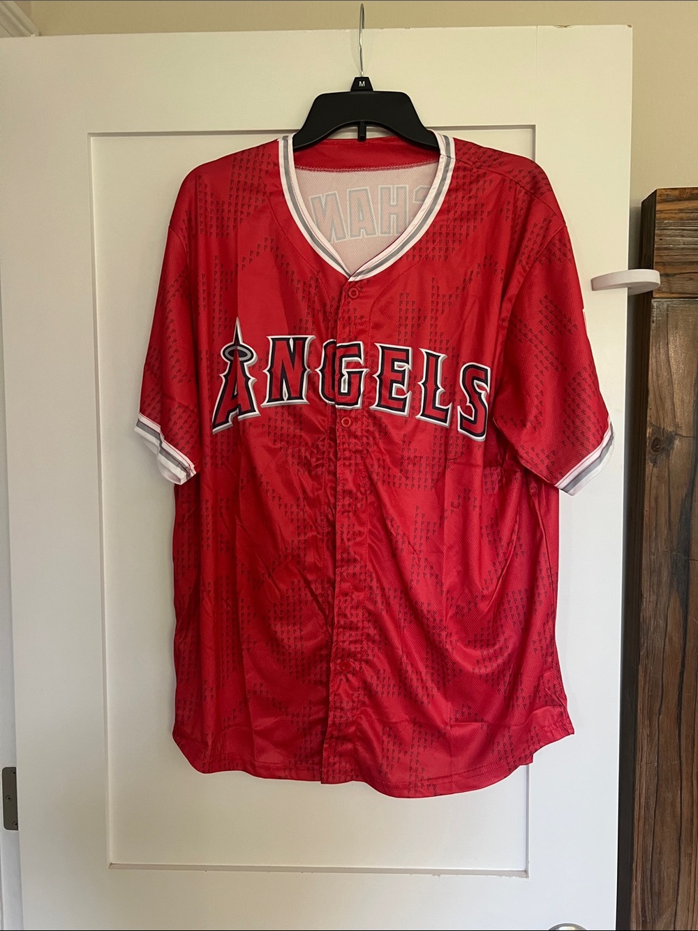 Angels Women's Red Baseball Jersey
